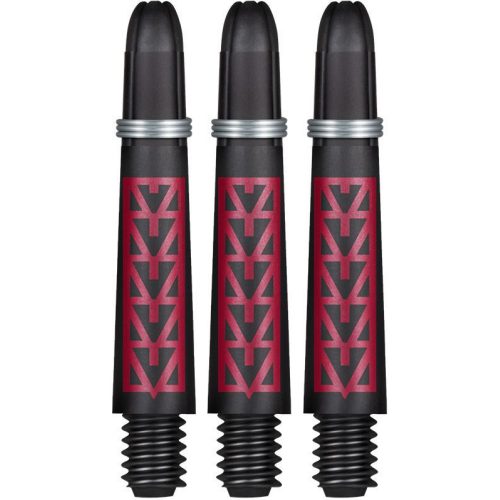 Dart szár rövid Shot Koi Carbon Pakati, piros 35mm