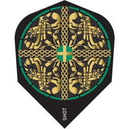 Darts toll Shot Celt Cernunnos No6, fekete-zöld