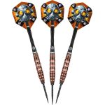 Darts szett Shot steel, Badlands Rustin 24g, 90% wolfram