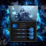 Darts szett Shot steel, Celt Merlin 23g, 95% wolfram