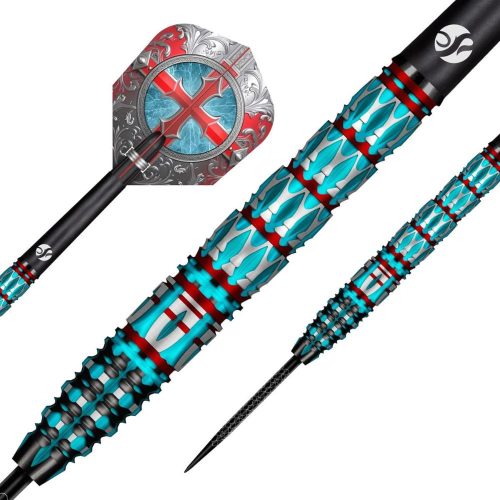 Darts szett steel Shot Future Knights St George 23g, 95% wolfrám