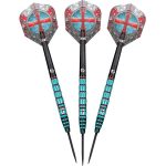 Darts szett steel Shot Future Knights St George 23g, 95% wolfrám