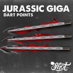 Darts fémhegy Shot Jurassic Giga, 45mm szürke