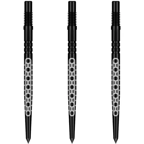 Darts fémhegy Shot Turbo Point Goths fekete, 30mm