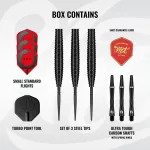 Darts szett steel Shot TP Zen Missile, 22g 90% wolfram