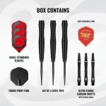 Darts szett steel Shot TP Zen Scallop, 24g 90% wolfram