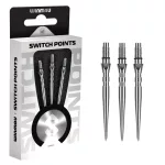 Darts fémhegy Winmau, Switch Point Groove, ezüst, 26mm