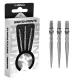 Darts fémhegy Winmau, Switch Point Groove, ezüst, 40mm