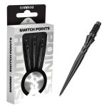 Darts fémhegy Winmau Switch Point Wave fekete, 26mm