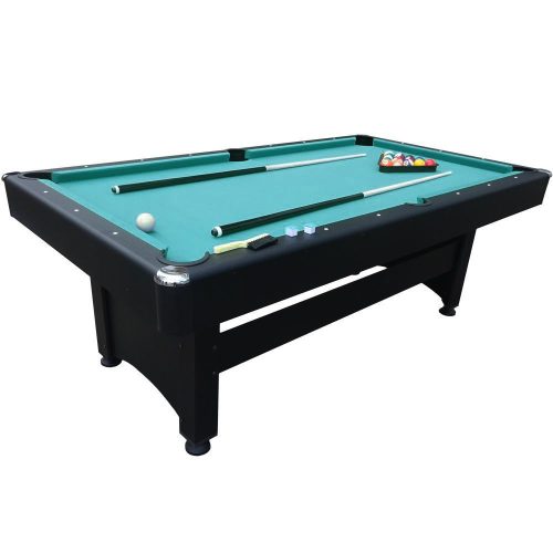 Biliárd asztal pool, fekete színben, kék posztóval, 7'es méret, Ecoshadow, kiegészítőkkel