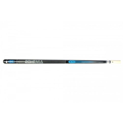 Biliárd dákó Bohemia  pool, kétrészes kék mintával