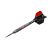 Darts szett TARGET steel, 25g, Vapor8 black, piros, 80% wolfram