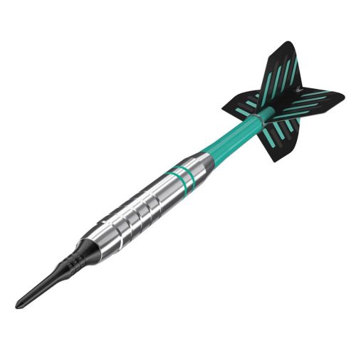 Darts szett TARGET soft, 18g, Rob Cross Silver Voltage, brass (készlet erejéig)