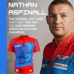 Darts ing TARGET Playing Shirt Nathan Aspinall 2027, XL méret