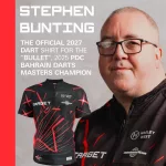 Darts ing TARGET Playing Shirt Stephen Bunting 2027, S méret