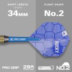 Dart szett steel Target Josh Rock 22g  réztestű, brass