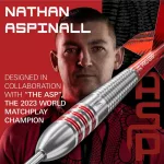 Darts szett steel Target Nathan Aspinall, 22g réztestű brass