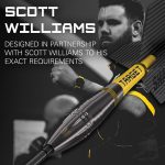 Dart szett steel Swiss point Target Scott Williams, G1 Black 25g, 90% wolfram