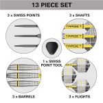 Darts szett steel Target SP Scott Williams G2 23g 90% wolfram