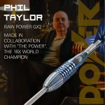Darts szett steel Target SP Phil Taylor Power Gx2, 22g 95% wolfram (Készlet erejéig!)