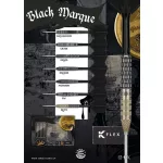 Darts szett steel Target Japan SP Black Marque Chaos 23g 90% wolfrám