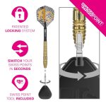 Darts szett steel Target SP Bolide Envy 03 - 26g, 90% wolfram