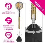 Darts szett steel Target SP Bolide Envy 04 - 23g, 90% wolfram