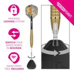 Darts szett steel Target SP Bolide Envy 05 - 22g, 90% wolfram