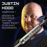 Darts szett steel SP Target Justin Hood G1, 23g 90% wolfram