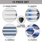 Darts szett steel SP Target Paige Pauling G1, 22g 90% wolfram