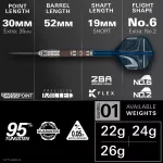 Darts szett steel SP STAR WARS TARGET Mandalorian, 26g 95% wolfram