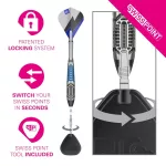 Darts szett steel SP Target Phil Taylor Power Chrono, 22g 95% wolfram