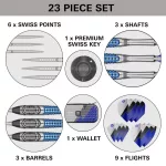 Darts szett steel SP Target Phil Taylor Power Chrono, 24g 95% wolfram