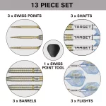Darts szett steel SP Target Adrian Lewis Showdown, 23g 95% wolfram