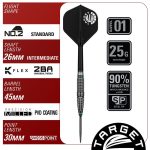 Darts szett steel Target Japan Prime Series Scream Gen2 25g 90% wolfrám