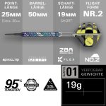 Darts szett soft Target SP Luke Littler Edge, 19g 95% wolfram