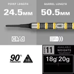 Darts szett soft Target Buzz 11, 20g 90% wolfram