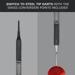Darts szett soft Target Shift, 18g 90% wolfram