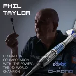 Darts szett soft Target Phil Taylor Power Chrono, 18g 95% wolfram