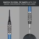 Darts szett soft Target Phil Taylor Power Chrono, 18g 95% wolfram