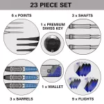 Darts szett soft Target Phil Taylor Power Chrono, 18g 95% wolfram