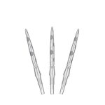 Darts fémhegy TARGET SP Swiss Storm Onyx Point ezüst, 26mm