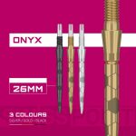 Darts fémhegy TARGET SP Swiss Storm Onyx Point ezüst, 26mm