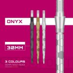 Darts fémhegy TARGET SP Swiss Storm Onyx Point ezüst, 30mm