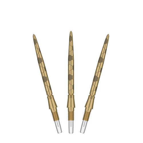 Darts fémhegy TARGET SP Swiss Storm Onyx Point arany, 30mm