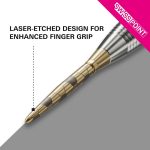 Darts fémhegy TARGET SP Swiss Storm Onyx Point arany, 30mm