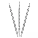 Darts fémhegy TARGET SP Swiss Diamond Pro Point ezüst, 40mm
