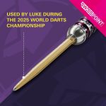 Darts fémhegy TARGET Swiss SLK, arany 30mm