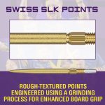 Darts fémhegy TARGET Swiss SLK, arany 30mm