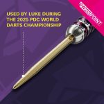 Darts fémhegy TARGET SP Swiss SLK arany, 42mm